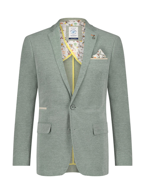 A Fish Named Fred Pique Blazer Jacket Sage
